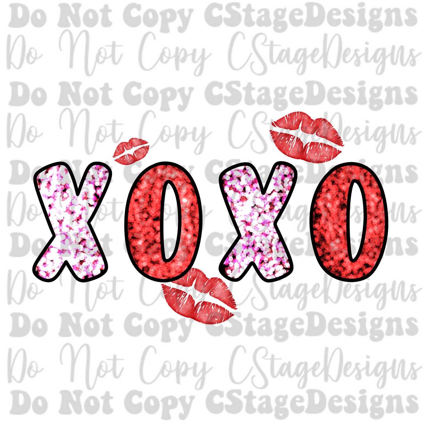 XOXO Digital Image PNG