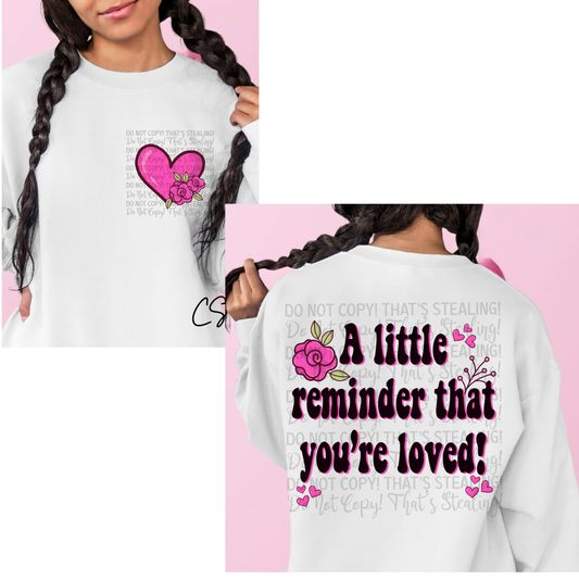 A Little Reminder, That You're Loved Digital Image PNG