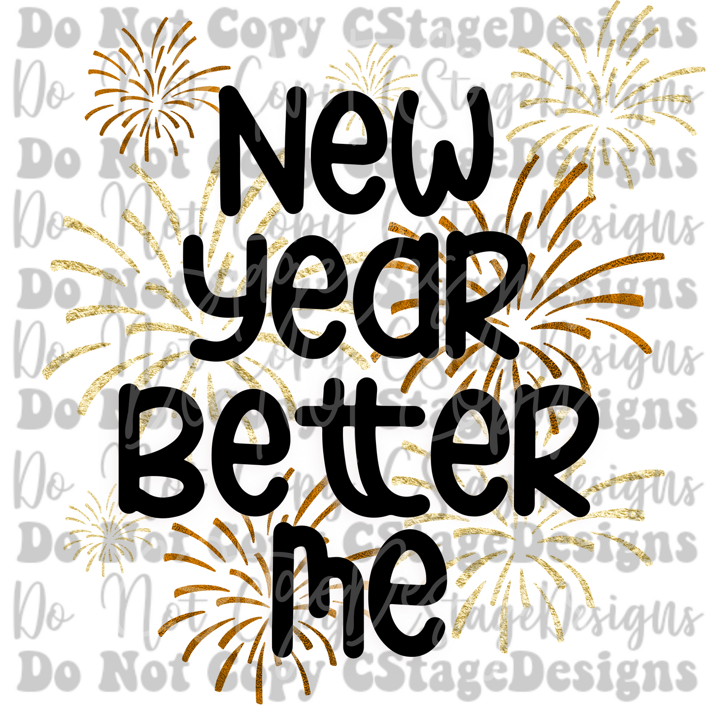 New Year, Better Me Digital Image PNG