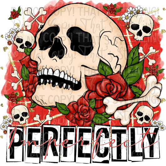 Perfectly Imperfect Skulls Digital Image PNG