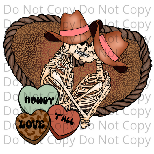 Howdy Yall Country Love Digital Image PNG