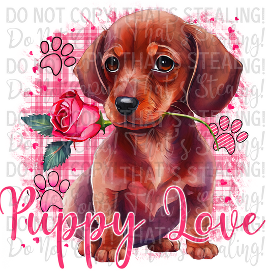 Puppy Love Digital Image PNG