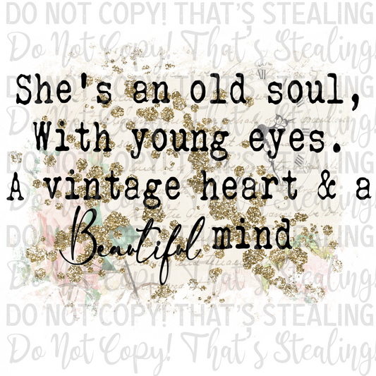 She's an old soul Digital Image PNG