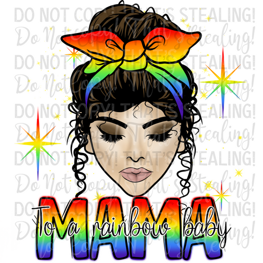 Mama to a rainbow baby Digital Image PNG