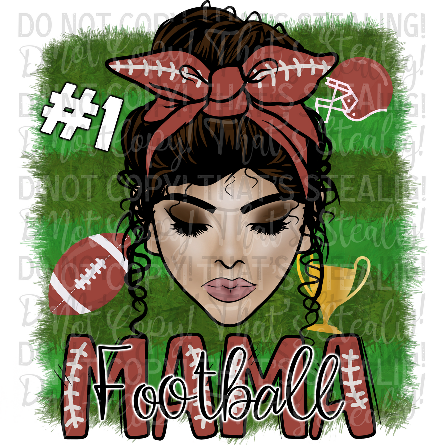 Football Mama Digital Image PNG