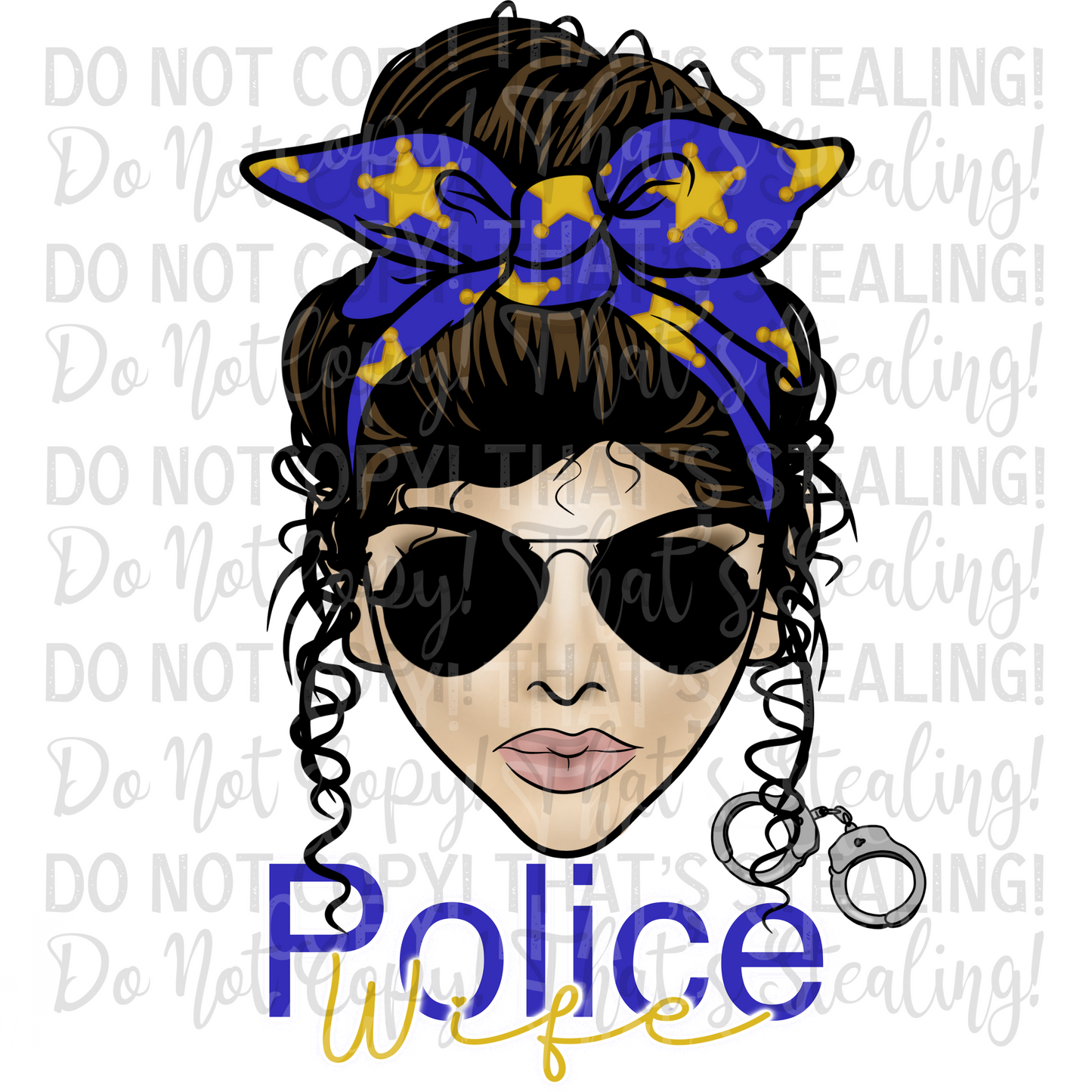 Police Wife Digital Image PNG