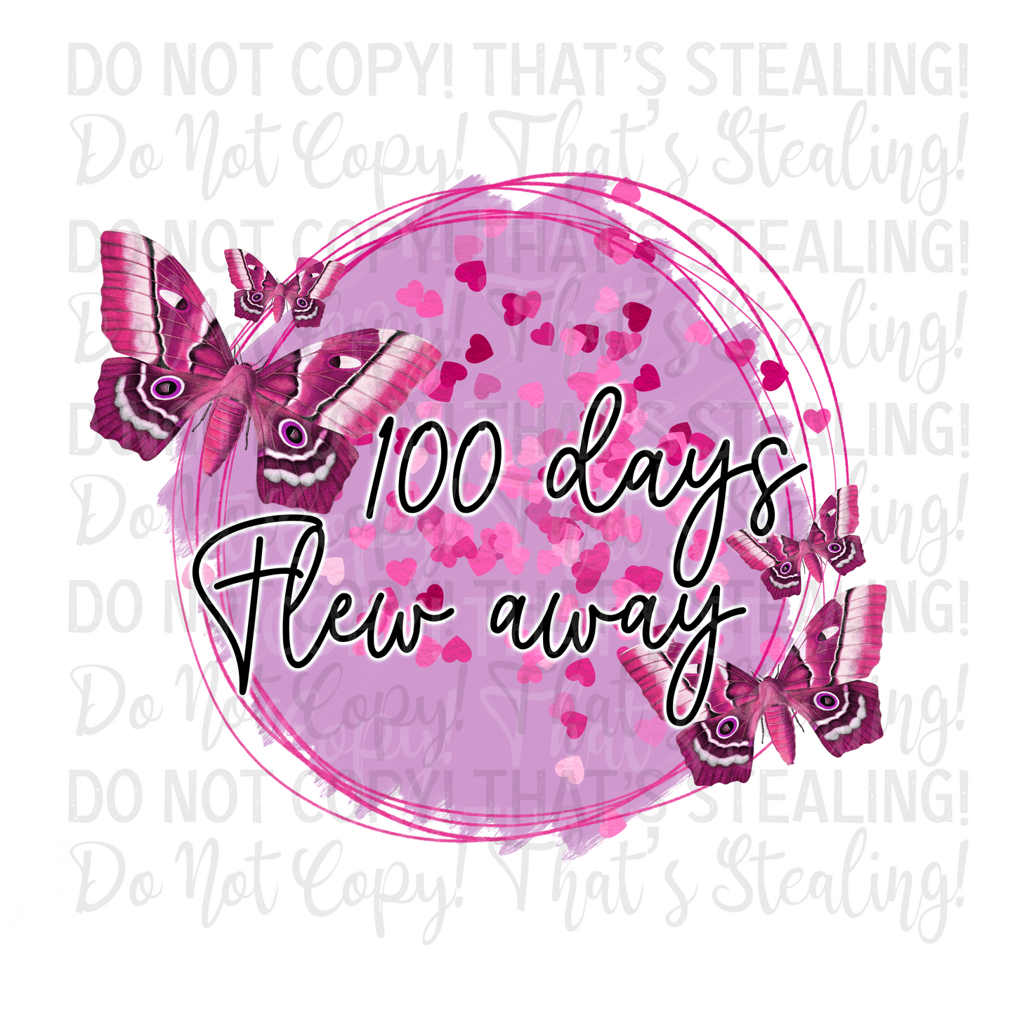 100 Days Flew Away Digital Image PNG