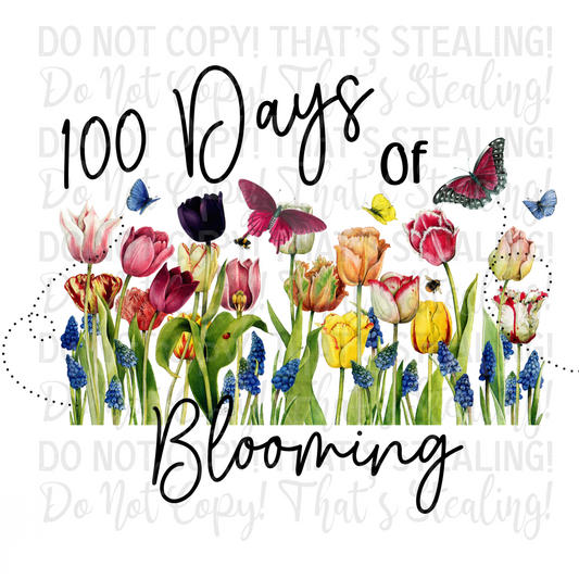 100 Days of Blooming Digital Image PNG