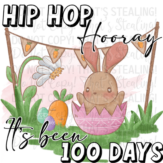 Hip Hop Hooray It's Been 100 Days Digital Image PNG