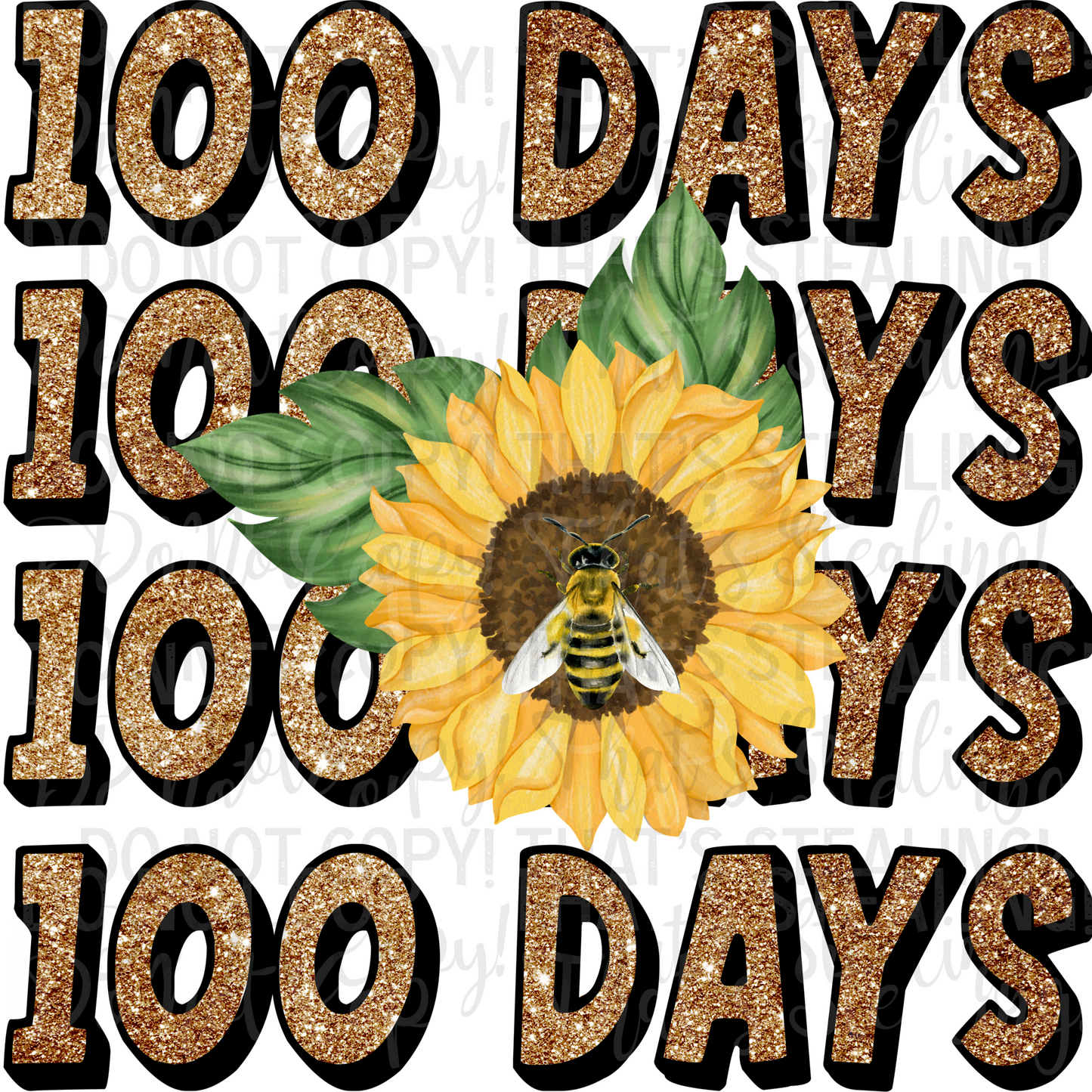 100 Days Sunflower Digital Image PNG