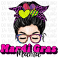 Mardi Gras Mama Digital Image PNG