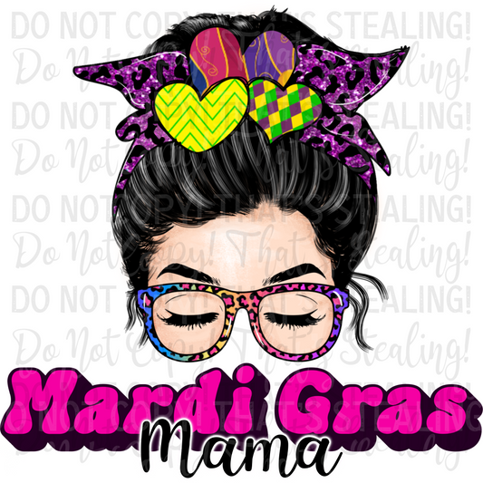 Mardi Gras Mama Digital Image PNG