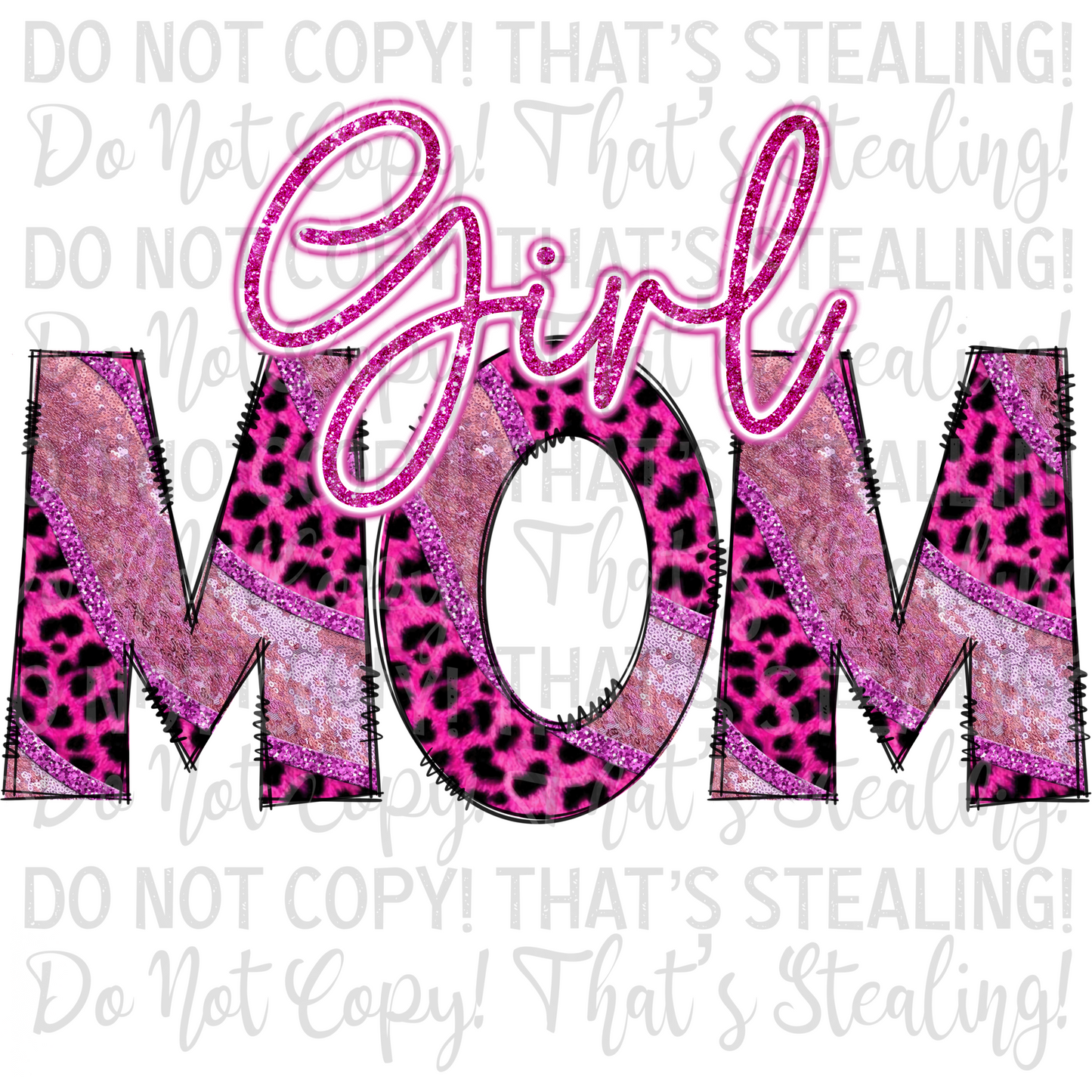 Girl Mom Digital Image PNG