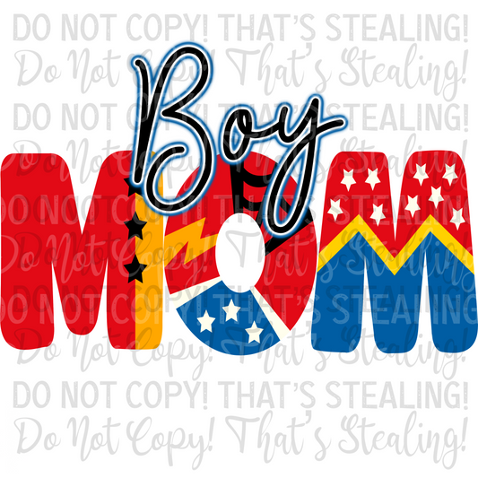 Boy Mom Digital Image PNG