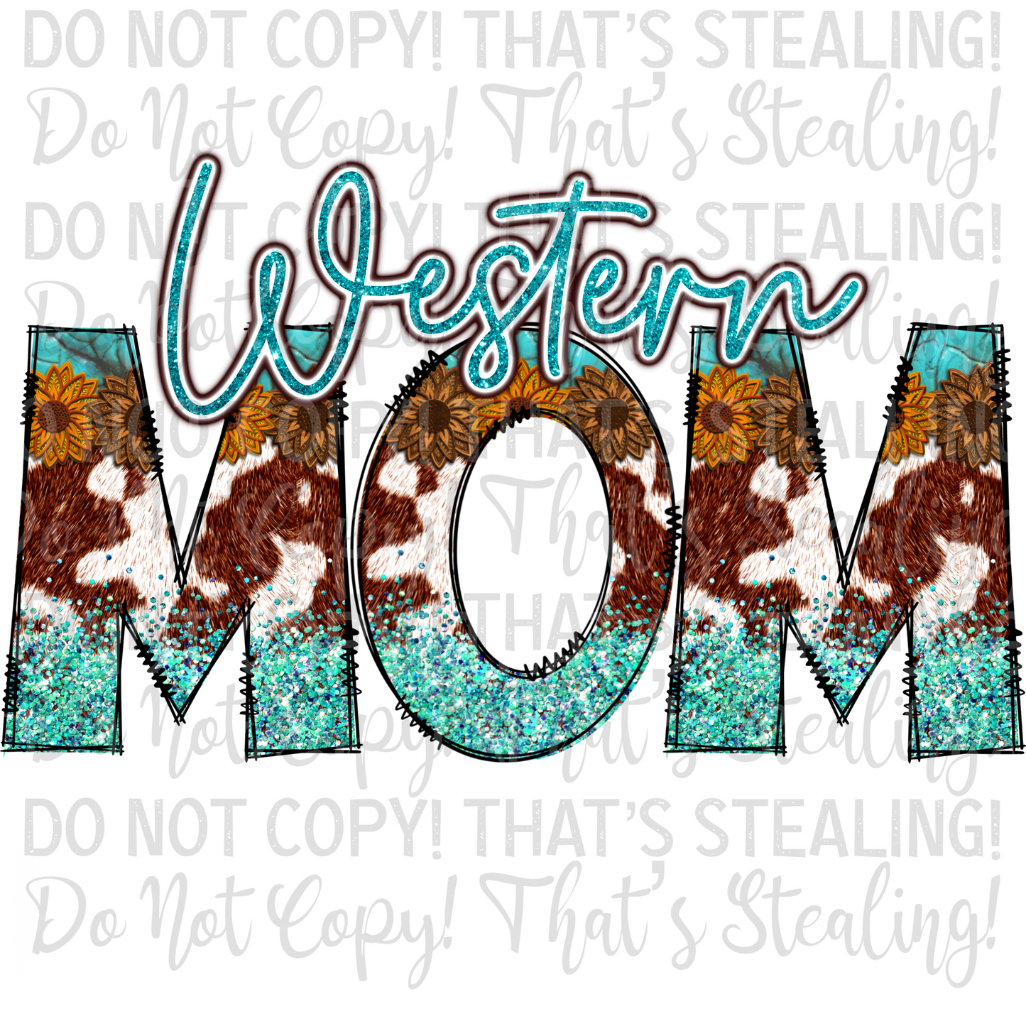 Western Mom Digital Image PNG