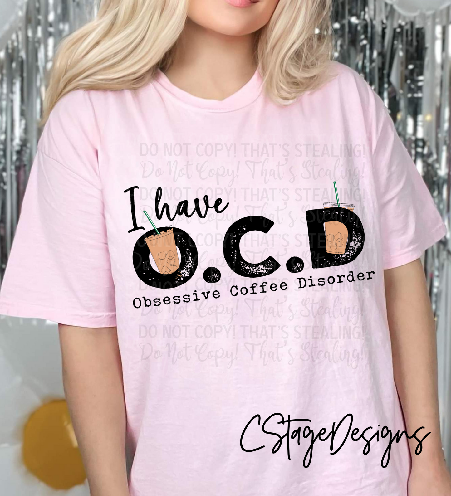 I have OCD Coffee Digital Image PNG