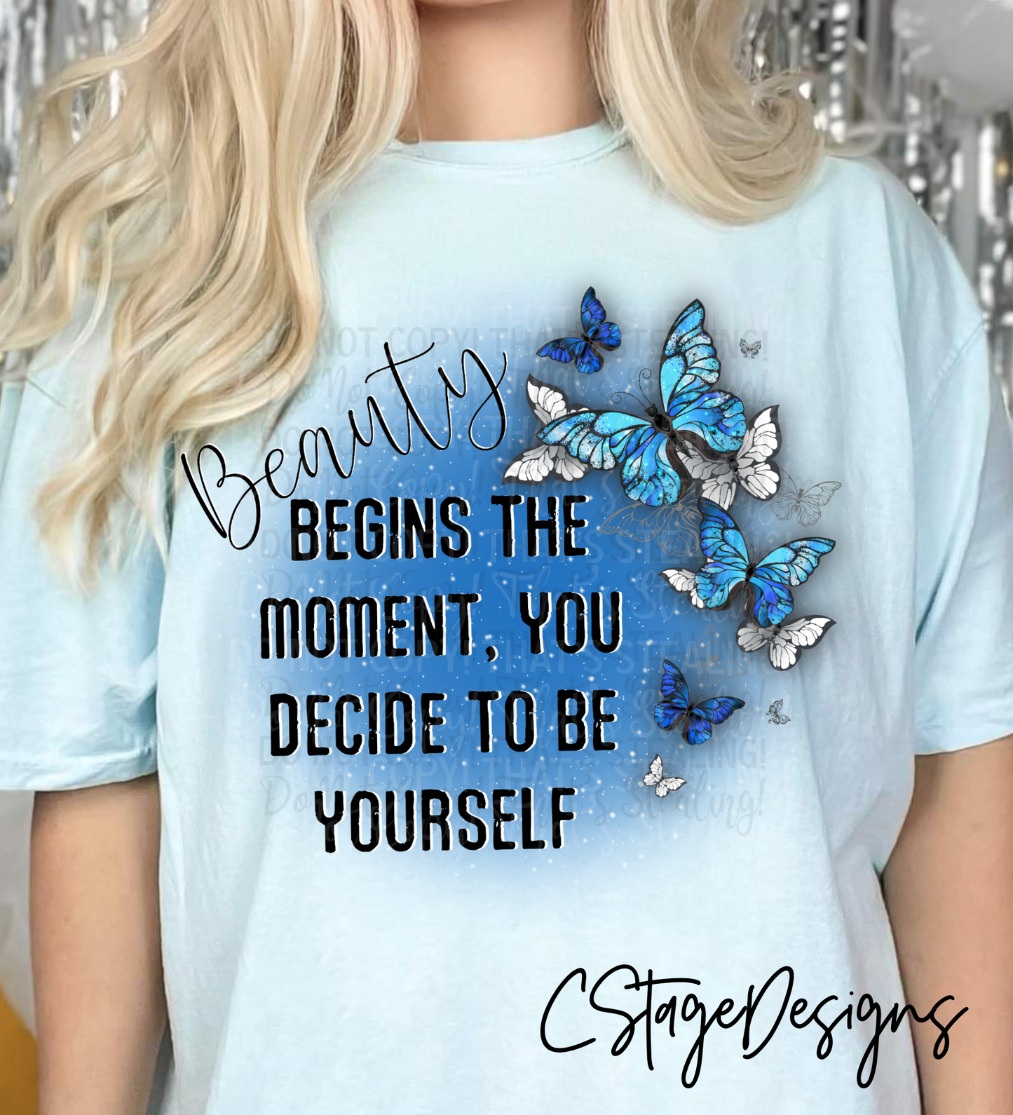 Beauty begins the moment you decide to be yourself Digital Image PNG