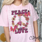 Semi Exclusive Peace & Love Digital Image PNG