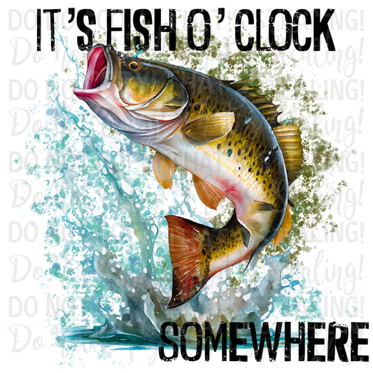 It's fish O'Clock somewhere Digital Image PNG