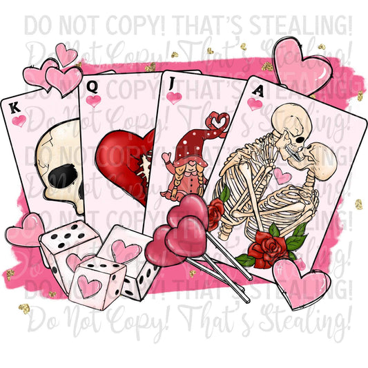 Cards Skellie V-Day Digital Image PNG